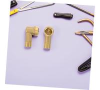 CAXUSD 2 pièces Raccord Coudé Laiton Femelle avec Double Filetage Extérieur Adaptateur Robuste pour Tuyau de Jardin Durables Laiton Massif Installation Facile