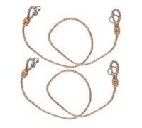 CAXUSD 2 pièces Sangles Extension Réglables pour Balançoire Cordes Robustes PE et Métal Accessoires Résistants pour Balançoires et Hamacs Installation Rapide Compatibles Multiples