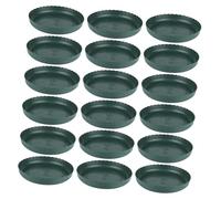 CAXUSD 20 Pièces Plateaux Ronds en Plastique Plantes Plateaux de Fleurs d'intérieur bacs d'égouttage pour Pots de Fleurs Plateau de Soucoupe végétale soucoupes végétales Green