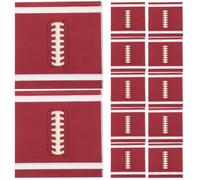 CAXUSD 20 Serviettes Jetables en Papier Marron à Motif Rugby, Très Absorbantes et Douces, Décorations D'anniversaire Football pour Événements Sportifs ou Réunions Familiales