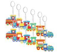CAXUSD 24 Pièces Porte-clés Voiture PVC Souple de Modèles Colorés Porte-clés Cartoon Amusants pour Garçon Fille Accessoires pour Sacs à Dos Cadeaux Fêtes et Récompenses Scolaires