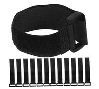 CAXUSD 25 Pièces Attache bracelet de fixation attaches de cordon réutilisables sangles de regroupement sangles de fixation STOCKAGE RETTACHES attaches pour câbles nylon Noir