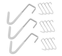 CAXUSD 25 Pièces Over The Cabinet Door Hooks Beige Non-damaging Storage Hooks For Kitchen Bathroom Closet Towels Utensils Coats