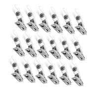 CAXUSD 250 Pièces Clips Badge Métal avec Sangles PVC Transparentes Attaches Badge à Double Trou Légers et Résistants Porte-identité Polyvalent pour Bureau Événements et Usage Quotidien