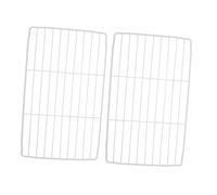 CAXUSD 2pièces Etagere Réfrigérateur Métallique Séparateur De Rangement Interne Pour Organiser Aliments Blanc Lot