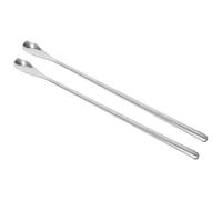 CAXUSD 2pièces Lot de Cuillères Acier Inoxydable pour Reptiles et Lézards Cuillères de Service Compactes et Durables pour Aliments Humides Outil Léger pour Donner à Manger aux Petits