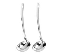 CAXUSD 2pièces Louche Inox Séparateur de Graisse avec Bec Verseur pour Cuisine Cuillère Acier Inoxydable Multifonctionnelle pour Soupe et Huile Ustensile Ménager Ergonomique