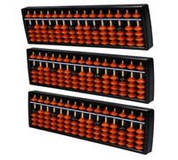 CAXUSD 3 Pièces Calculatrice arithmétique mentale boulier Chinois Abacus arithmétique