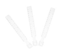 CAXUSD 3 Pièces Règle de Mesure Transparente avec Loupe Outil pour Dessin Modélisme Bricolage et Bureau Marquages Centimétriques Portable