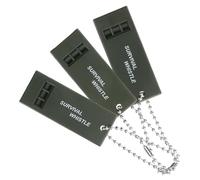 CAXUSD 3 Pièces Sifflet de Secours en Situation de Séisme Sifflet D'alerte d'urgence en Abs avec Chaîne à Billes Portable pour Randonnée et Camping en Plein Air
