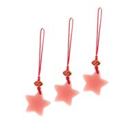 CAXUSD 3 Pièces Star Phone Charm Strap Luminous Pendant Lightweight Keychain For Phones Bags Keys Glow In The Dark Party Accessory