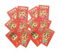 CAXUSD 30 Pièces Enveloppes Dragon Papier Épaisses pour An Chinois Pochettes Porte Billets Résistantes et Décoratives pour Cartes Invitations et Design pour Fête Printemps