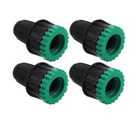 CAXUSD 4 Pièces Accessoires De Dispositif D'arrosage Automatique Connecteur De Tuyau en Plastique Raccord Rapide d'eau Système d'eau Raccord Rapide pour Tuyau D'arrosage Noir