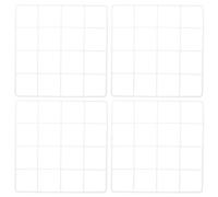 CAXUSD 4 Pièces Panneau à Grille Métallique Mural Blanc en Fer | Décor Chambre Étudiante, Fixation par Pinces, Mur Personnalisé, pour Guirlandes et Mini Plantes
