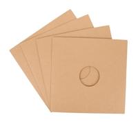 CAXUSD 4 Pièces Vinyl Record Kraft Paper Sleeves with Ventilation Holes Protective Jackets for Vinyl Records Storage