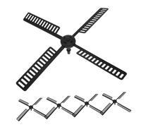 CAXUSD 5 Ensembles Grandes de Moulin à Vent Plastique et Étanche Décorations pour Jardin Extérieur Accessoires de Remplacement pour Moulin à Vent de Ornements Uniques pour Jardin et Cour