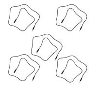 CAXUSD 5 Pièces Câble Extension Audio Mâle vers Femelle Rallonge Jack Stéréo pour Casque Microphone Pc Smartphone Cordon Auxiliaire Flexible et Compatible