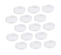 CAXUSD 50pièces Boîte De Rangement pour Acrylique Transparent Protection Et Organisation pour Collection Médailles Organiseur Pratique Et