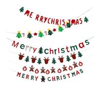 CAXUSD 6 Pièces De Noël Bannière De Pièce Maîtresse D’hiver Guirlande De Noël Suspendue Guirlande D'hiver Feutre