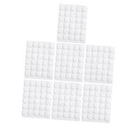 CAXUSD 7 Feuilles Ruban Adhésif Double Face Transparent Pastilles Adhésives Rondes Repositionnables Fixation Forte sans Résidu pour Décoration Murale et Bricolage