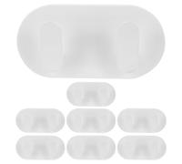 CAXUSD 8 Pièces Crochets Magnétiques Sans Perçage Crochets Doubles Puissants pour Cuisine et Réfrigérateur Accroche-ustensiles et Serviettes Organisation Sans Trace pour Portes