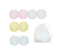CAXUSD 8 Pièces Disques Démaquillants en Pur Coton, Lingettes Démaquillantes Réutilisables et Lavables, avec Paquet en Filet, pour Nettoyer Délicatement la Peau du Visage