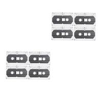 CAXUSD 8pièces Cassettes Audio pour Enregistrement Tapes Blank Vintage avec Boîte Transparente pour Et Retro