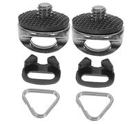 CAXUSD Accessoire Appareil Photo Crochet Triangulaire Ensemble 4 Pièces pour Fixation De Sangle Rapide Protection Caméra Usage Polyvalent Noir Acier