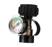 CAXUSD Adaptateur de Recharge pour Bonbonne Gaz avec Manomètre Température Connecteur Cuivre pour Réservoir Nord-américain et Réchaud Camping