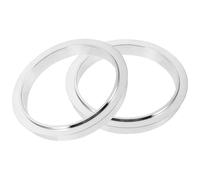 CAXUSD Anneau de Scellage en Aluminium Argenté 2pcs pour Gobelets Plastique 95-80mm, Joint de Couvercle Précis et Facile à Remplacer pour Boissons Froides et Chaudes en Réutilisable