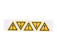 CAXUSD Autocollant danger point explamation 5 pcs Panneau de sécurité auto-adhésif pour safety use en hazardous areas simple à lire jaune papier synthétique