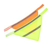 CAXUSD Bandana Réfléchissant Facile à Nettoyer et Lavable en Polyester pour Chien 2 Pièces Balades Nocturnes en Toute Sécurité