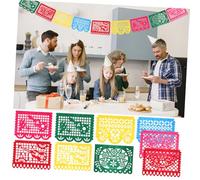 CAXUSD Bannière De Fête Mexicaine Décorations De Fête Bannières Colorées Pour Drapeaux Décoratifs Décorations De Mexicaines