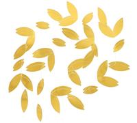 CAXUSD Bannière en Papier Doré 4 Pièces Feuilles Décoratives, Guirlande Suspendue pour Décoration de Fête, Mariage, Anniversaire et Événement, Fanion Festif Intérieur et Extérieur