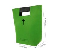 CAXUSD Bible Carrying Case Felt Handbag With Hollow Cross Design Large Capacity Tote Bag For Church Study Shopping Travel And Daily Use