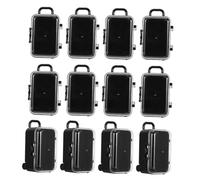 CAXUSD Boîte à Dragées Mariage Valise Lot de 12 Mini Boîte à Bonbons Transparente Style Distinctif pour Noël et Fête Rangement Bagues Présentation Présents Réutilisable et Polyvalente