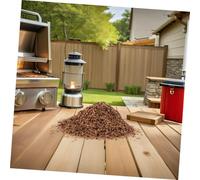 CAXUSD Boîte à Fumée pour Barbecue avec Copeaux de Cerisier Naturels Pellets pour Uniforme et Allumage Rapide pour Viande Poisson et Cocktails Grillés