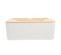 CAXUSD Boîte À Mouchoirs en Bois Boîte De Rangement À Trois Compartiments pour Serviettes De Table