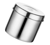 CAXUSD Boîte D’échantillon Alimentaire en Acier Inoxydable 550 Ml Couvercle Hermétique, Conteneur de Conservation des Aliments pour Cantines Scolaires, Boîte Ronde 9 Cm, Accessoire