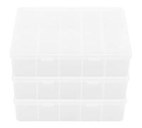 CAXUSD Boîte de Rangement pour Faux Ongles Finition Soignée Capacité 500 Ongles Plusieurs styles 3 Pièces en Pp Facile à Ouvrir et Fermer pour Salon de Beauté Plusieurs styles