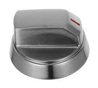 CAXUSD Bouton de Commande en Alliage de Zinc Argenté pour Gazinière à Gaz et Barbecue, Installation Facile, Cuisine et Camping