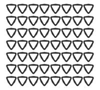 CAXUSD Bouton de valise Boutons Bouton triangulaire Accessoires vestimentaires Bouton métallique en plastique noir 100pcs pour vêtements et bagages, surface brillante, facile à utiliser