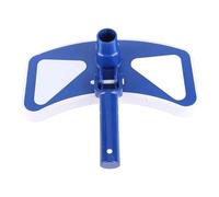 CAXUSD Brosse de Piscine à Tête Aspirateur Incurvée Bleue et Blanche Nettoyage Précis des Parois Forte Aspiration pour Enterrées et Sol