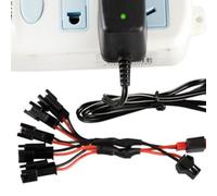 CAXUSD Câble Adaptateur de Batterie 1p à 5p Connecteurs Mâle Jst et Femelle 2p, Câble Résistant Haute Température pour Chargeur de Batterie Nimh Nicd Lithium, Usage Électronique Portatif