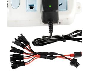 CAXUSD Câble Adaptateur de Batterie 1p à 5p Connecteurs Mâle Jst et Femelle 2p, Câble Résistant Haute Température pour Chargeur de Batterie Nimh Nicd Lithium, Usage Électronique Portatif