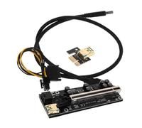 CAXUSD Câble Dextension Dalimentation pour Riser Pcie Câble Dextension pour Ordinateur Pc Adaptateur De Cordon Dalimentation