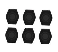 CAXUSD Cache pour Webcam D’Ordinateur USB, Lot de 6, Noir | Anti-regard, Adhésif Discret, Protège L’objectif, pour Tablette et Poste de Travail, ABS