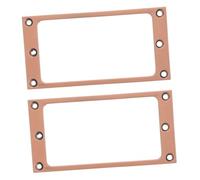 CAXUSD Cadre en Métal Marron Intégration 2 Pièces Ajustement Facile pour Micro Double Bobinage Guitare Électrique pour Répétitions et Expérimentations Sonores
