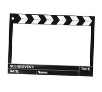 CAXUSD Cadre Photo Vintage Clapboard pour Fête Cinéma Accessoire Photo Léger pour Soirées Anniversaire et Graduation Décoration Amusante pour Cabine