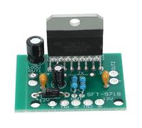 CAXUSD Carte D'amplificateur de Puissance DIY 15w 15w Stéréo 2.0 en Plastique Vert Alimentation 12v DC pour Passionnés Audio